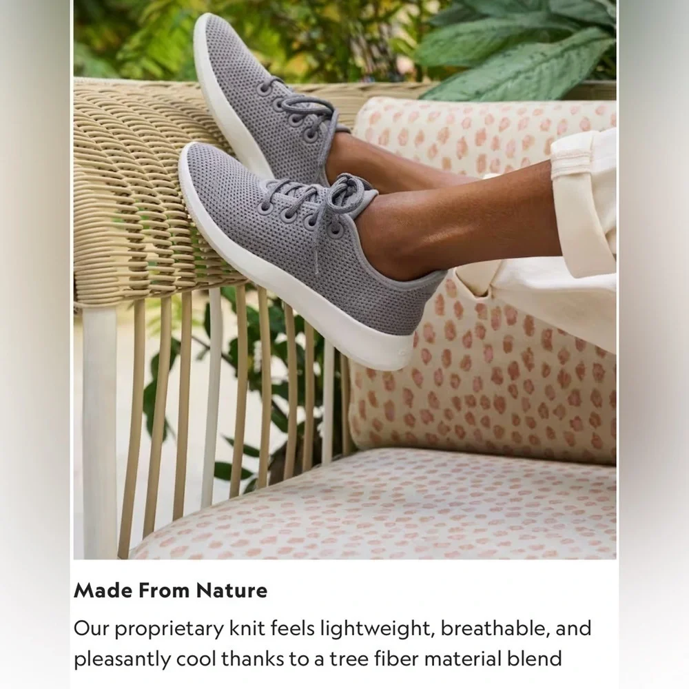 Allbirds Tree Runners Womens Lace Up Classic Sneakers Outdoor Active Shoes Sz 8
